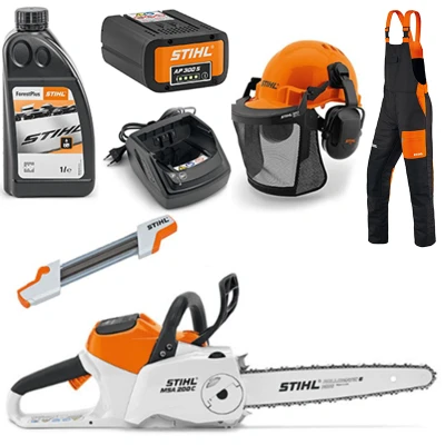 Afbeelding van Stihl MSA 200 C B accu kettingzaag starters set Bladlengte: 30 cm Maat M