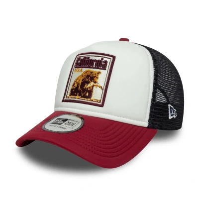 Afbeelding van New Era Patch Trucker Unisex Pet, Maat: One Size, Dark red/white