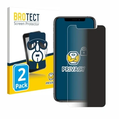 Afbeelding van BROTECT privacy screenprotector voor Apple iPhone Xs / 11 Pro Folie Beschermfolie Blauwlichtfilter (2 Stuks)