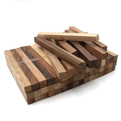 Afbeelding van 20 x houten lijst, 22 8 160 mm, eiken, losse knutselblokken voor knutselen, knutselstokken (walnoot Aziatisch, 250 mm)