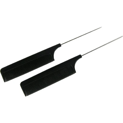 Afbeelding van Hair Mode Puntkam Zwart 2ST
