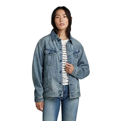 Afbeelding van G STAR Raw oversized western jassen voor dames, blauw (Sun Faded Air Force Blue D22579 b988 c947), XS