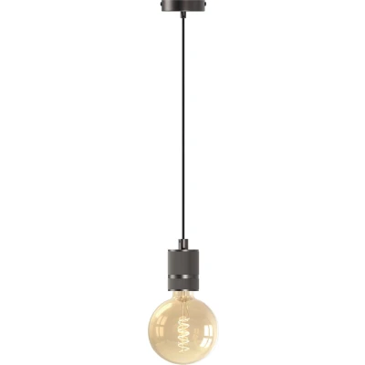 Afbeelding van CALEX LED Plafondlamp Plafondverlichting E27 Fitting Rond Mat Grijs Aluminium