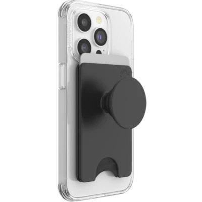 Afbeelding van Popsockets Popwallet+ Officiële Verwisselbare Portemonnee Voor Smartphones En Tablets Met Een Geïntegreerde Poptop Black