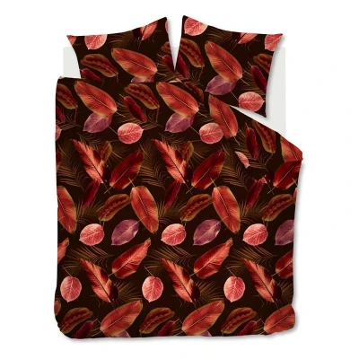 Afbeelding van Ambiante Cordyline dekbedovertrek Tweepersoons 200x200/220 Rood