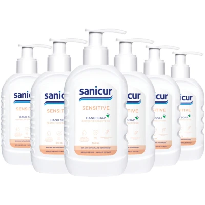 Afbeelding van 6x Sanicur Handzeep Sensitive 300 ml