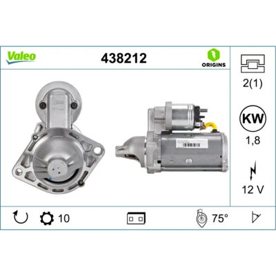 Afbeelding van Startmotor / Starter VALEO 438212