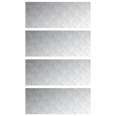 Afbeelding van vidaXL Grijs Aluminium 100 x 40 0.2 cm Trap treden Rechthoekig