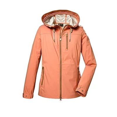 Afbeelding van G.I.G.A. DX Dames Softshelljas met capuchon/outdoorjas GS 24 WMN SFTSHLL JCKT, peach, 40, 41669 000