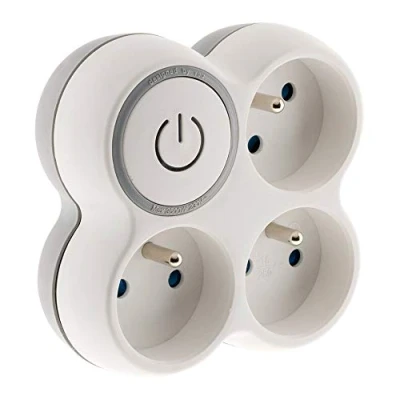 Afbeelding van Triplite 16A front + grijs/witte schakelaar