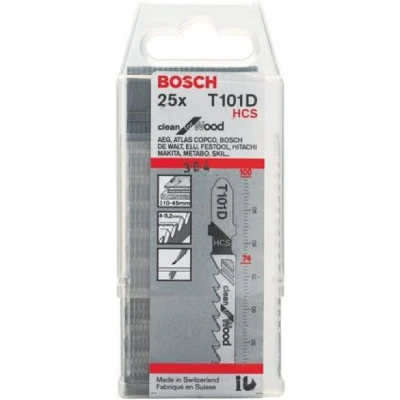 Afbeelding van Bosch T101D Decoupeerzaagblad Clean for Wood (25 Stuks)