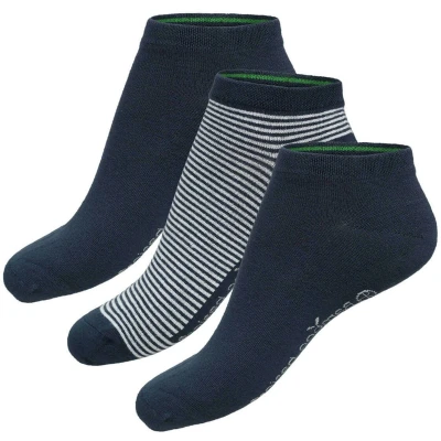 Afbeelding van Sokken Bamboo Basics Dani Navy Gestreept (3 Delig) Schoenmaat 35 40