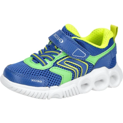 Afbeelding van Geox Sneakers laag voor kinderen, Maat: 35, Blau grün gelb weiß Textiel/ synthetisch
