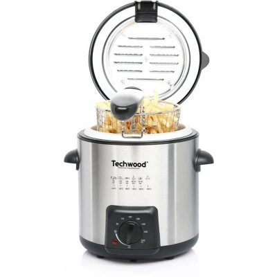 Afbeelding van TECHWOOD MINI FRITUUR EN FONDUEPAN 2 IN 1 RVS
