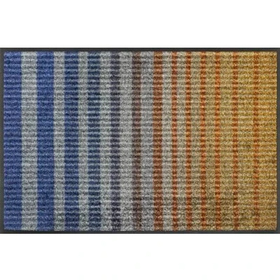 Afbeelding van was+droogdeurmat, Horizon Echo 50x75cm, binnen en buiten, wasbaar, kleurrijk
