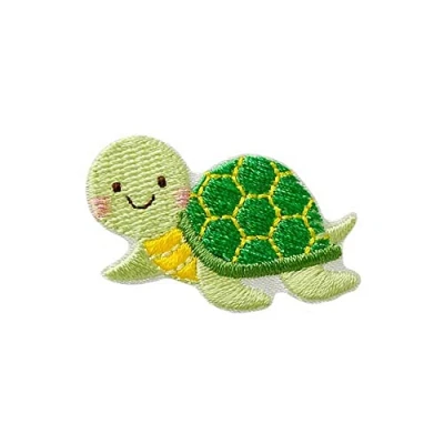 Afbeelding van Monoquick Opstrijkplaatje patch applicatie om op te strijken, schildpad, groen 4,0 x 2,5 cm (06782)