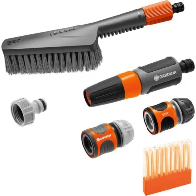 Afbeelding van GARDENA Cleansystem schoonmaakset met borstel S soft, zeep