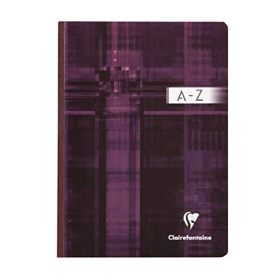Afbeelding van Clairefontaine 9549C Set van 5 Linnen rug Registerboek A5 14,8x21 cm 192 Kleine ruiten pagina&#039;s 90 g wit papier Gelamineerde karton kaft in willekeurige kleuren