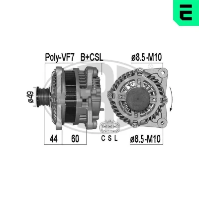 Afbeelding van Dynamo / Alternator ERA 209515A
