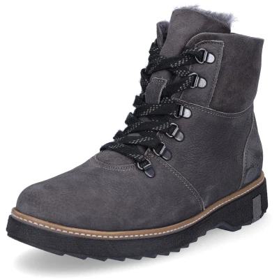 Afbeelding van Waldläufer dames leren veterboot grijs 7