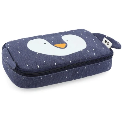 Afbeelding van Trixie Pennenzak Rechthoekig Mr. Penguin Zwart