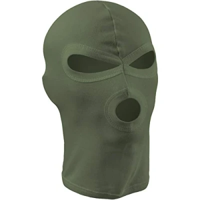 Afbeelding van MFH 3 Hole Balaclava Lightweight Katoen OD Groen