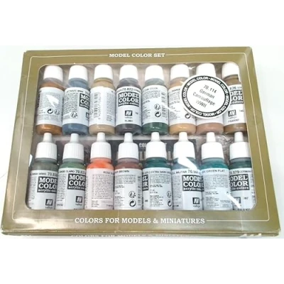 Afbeelding van Model Color Set German Camouflage WWII 16 kleuren 17ml 70114