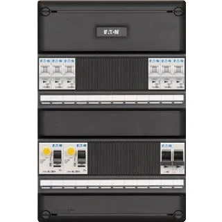 Afbeelding van Eaton 1 fase groepenkast 6 lichtgroepen 16A, achter 2 x 30ma + hs