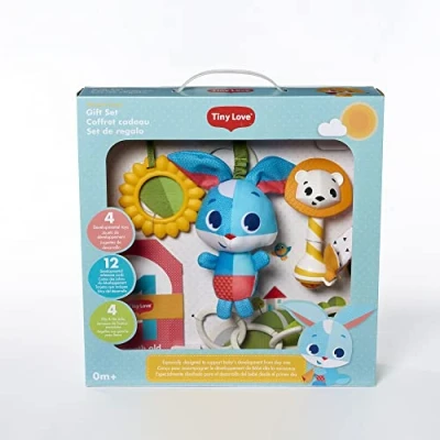 Afbeelding van Tiny Love Meadow Days cadeauset, Cadeauset voor baby&#039;s met ontwikkelspeeltjes, zorgvuldig uitgekozen draagbare speeltjes, 0 m+