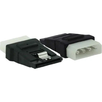 Afbeelding van Molex (m) SATA (v) met metalen klem adapter