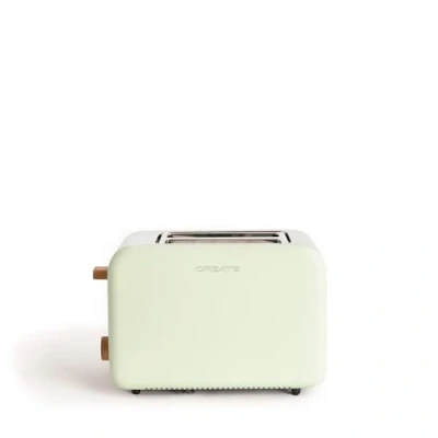 Afbeelding van CREATE Broodrooster Voor Medium 6 niveaus 850W Pastelgroen TOAST RETRO