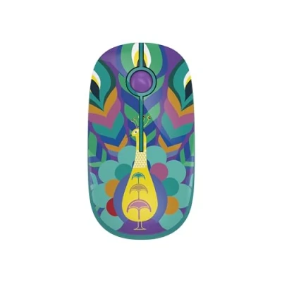 Afbeelding van TELLUR draadloze muis met nano USB 2,4 GHz ontvanger, stille klik, 1600 DPI, 3 knoppen, Plug &amp; Play, slank en lichtgewicht ontwerp om mee te nemen… (Pauw)