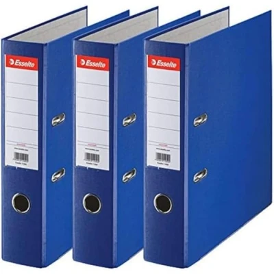 Afbeelding van Esselte Set van 3 Ordners voor Archivering, PP, A4, Rugbreedte 7,5 cm, Blauw, Nr. 1 Power, 624291,Dos 70mm
