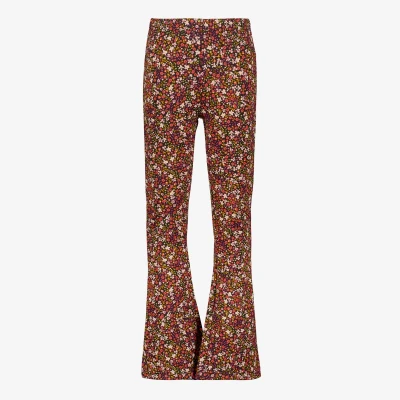 Afbeelding van TwoDay meisjes flared broek met bloemenprint Rood Maat 122/128