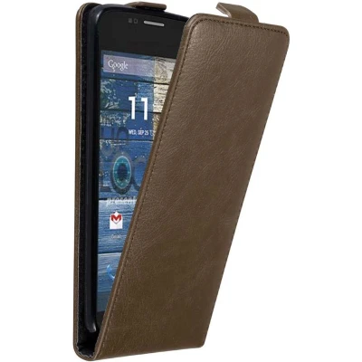 Afbeelding van Cadorabo Hoesje geschikt voor Motorola MOTO G2 in KOFFIE BRUIN Beschermhoes flip design Case Cover met magnetische sluiting