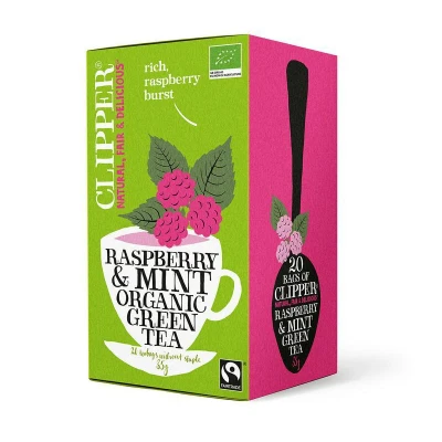 Afbeelding van 3x Clipper Thee Raspberry&amp;mint 20 stuks