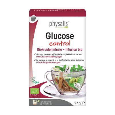 Afbeelding van Physalis Glucose Control Biokruideninfusie Biobuiltjes 20ST