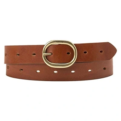 Afbeelding van Levi&#039;s High Low Belt Damesriem, Cognac., 65