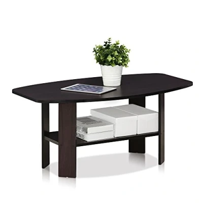 Afbeelding van Furinno Simple Design Salontafel, hout, donker walnoot, 54,61 x 90,17 41,28 cm