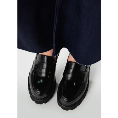 Afbeelding van Sacha Zwarte Loafers (Maat 40, Leer)
