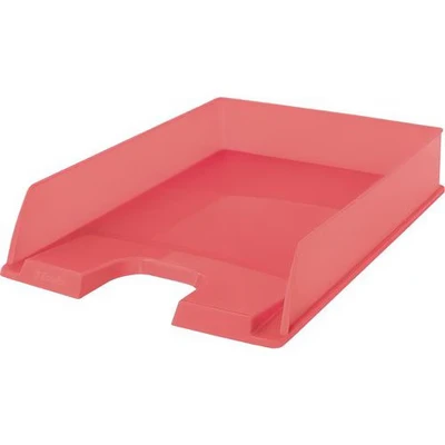 Afbeelding van Esselte Colour&#039;Breeze Brievenbak Stapelbare A4 Papier Organiser voor Documenten, Catalogi, Brochures en Tijdschriften Koraal