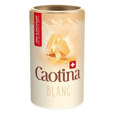 Afbeelding van Caotina Blanc, witte drinkchocolade, cacaopoeder met de fijnste Zwitserse chocolade, warme chocolademelk duurzaam en gecertificeerd, 1x500g