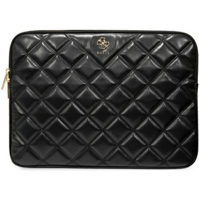 Afbeelding van Guess Quilted Big 4G Logo Universele Laptoptas (Geschikt voor toestellen tot 16&quot;) Zwart