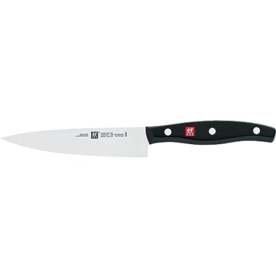 Afbeelding van ZWILLING Twin Pollux keukenmes, lemmetlengte: 13 cm, klein lemmet, roestvrij speciaal staal/kunststof handvat in klinknagels, zwart