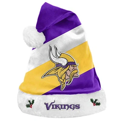 Afbeelding van NFL Minnesota Vikingsmuts, kerstmuts, verschillende teams (one size, minesota Vikings), multicolor