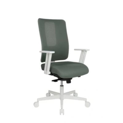 Afbeelding van Topstar Bureaustoel Sitness Life 50 Wit/Grijsgroen Grijs 113,00cm x 51,00cm 49,00cm
