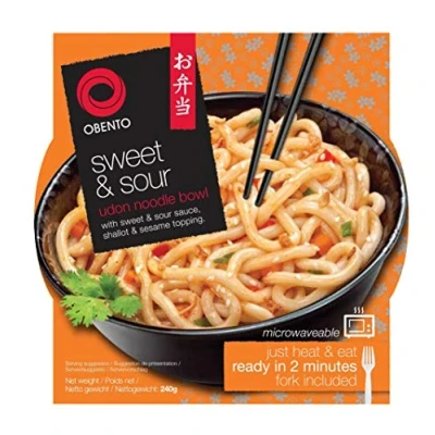 Afbeelding van Obento Sweet &amp; Sour Udon Bowl, 240 gram