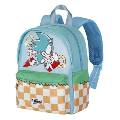 Afbeelding van Sega Sonic Run Joy Peuterrugzak, Blauw, 22 x 27 cm, inhoud 5 l, Eén maat, Preschool Rugzak