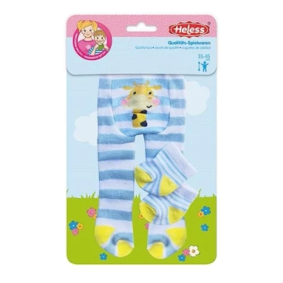 Afbeelding van Heless 878 Funny Animals design poppenkleding, maillots en sokken met dierenmotieven in 3 designs (assorti), voor poppen knuffels maat 35 45 cm