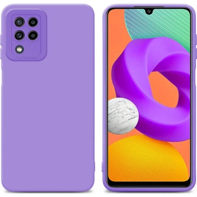 Afbeelding van Cadorabo Hoesje geschikt voor Samsung Galaxy M22 / M32 4G in FLUID LICHT PAARS Beschermhoes TPU silicone Cover Case